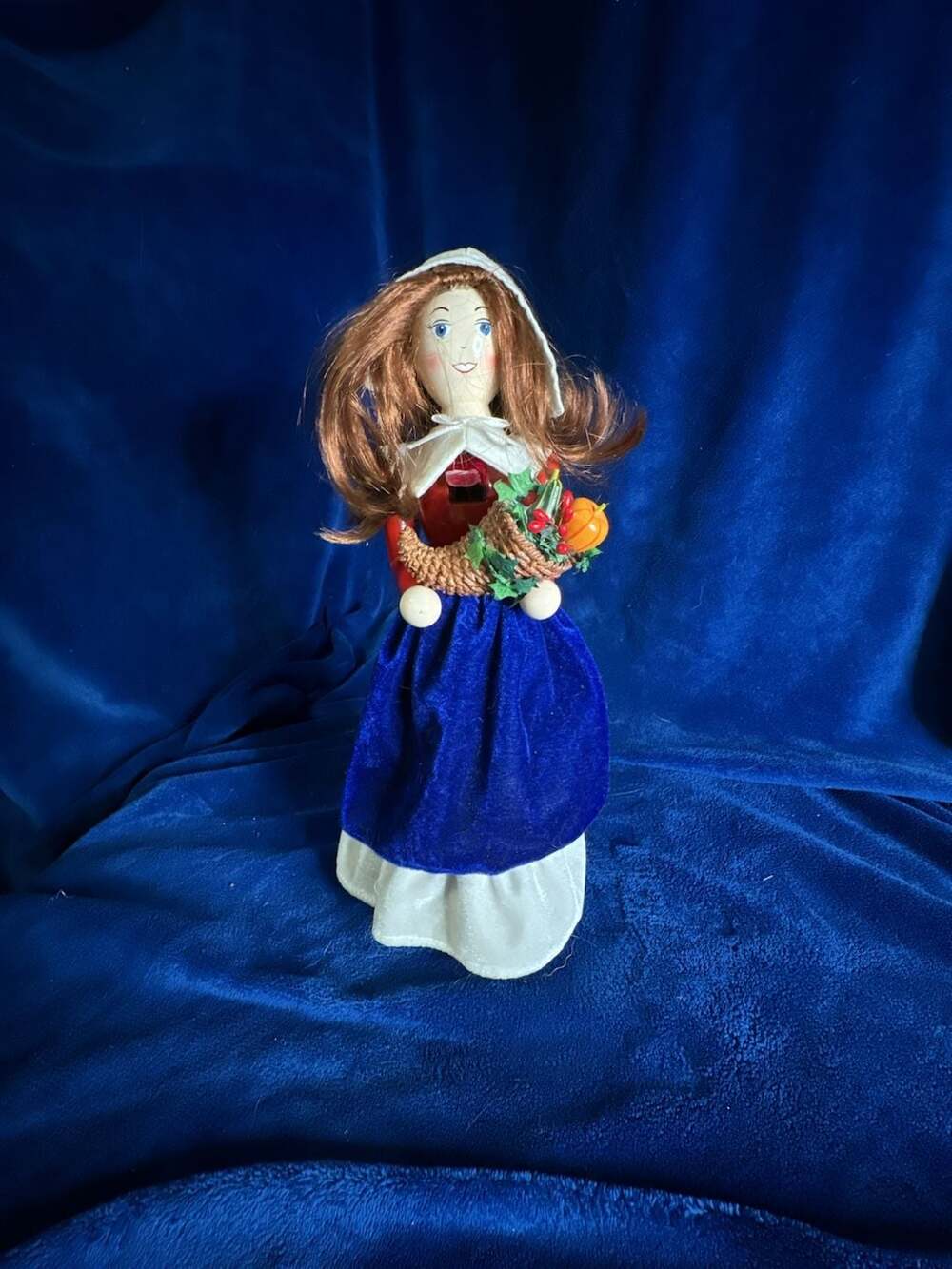 HomeGoods Thanksgiving Pilgrim Girl Nutcracker Figurine